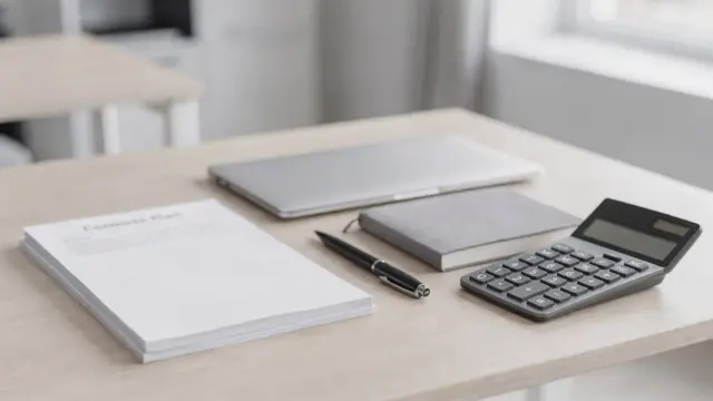 Businessplan auf dem Schreibtisch in einem modernen Büro zum Thema Wie lang sollte ein Businessplan sein?
